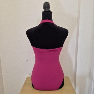 Rose Pink Halter Ballet Leotard